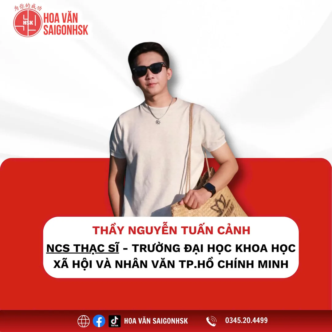 Thầy Nguyễn Tuấn Cảnh — NCS Thạc sĩ — Đại học Khoa học Xã hội và Nhân văn TP.HCM